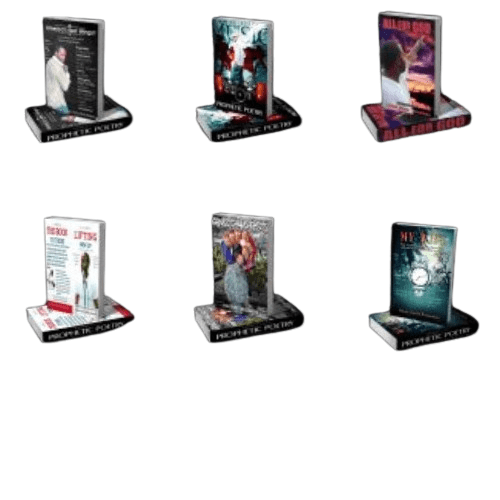 All six books by Shawn Yurina Richardson showing covers of powerful titles about love, faith, healing, and spiritual poetry.