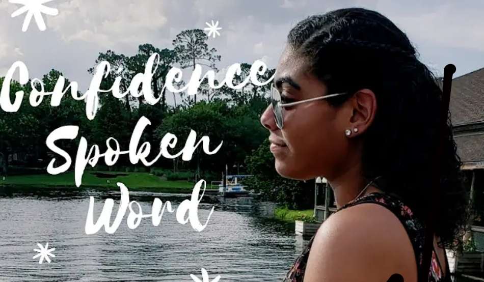 Confident poet performing spoken word on stage, showcasing public speaking tips