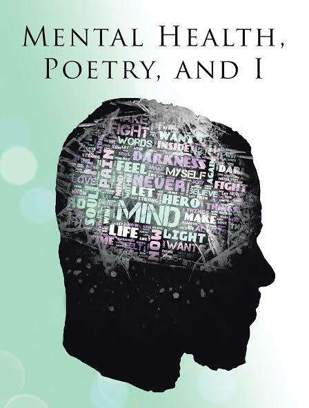 Teen writing poetry for mental health awareness in journal