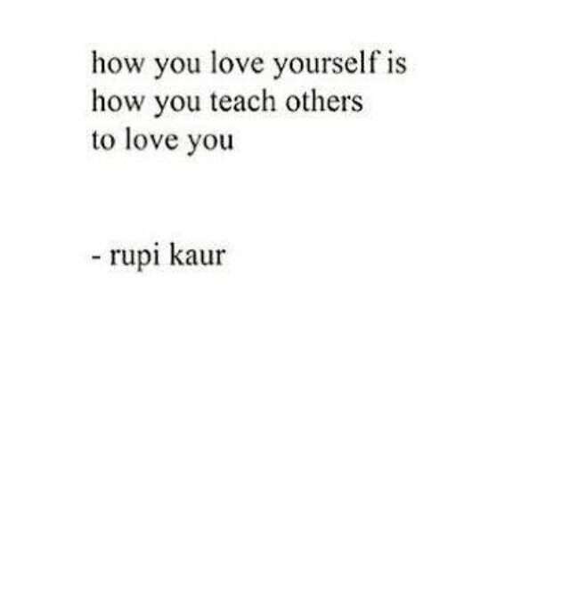 Poetry lines about self-love and empowerment on an open page